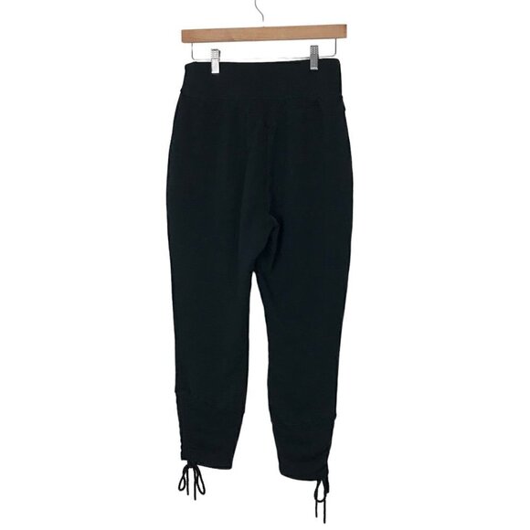 Gymshark Black High Rise Pull On Sweat Pants With Ankle Ties Size M - Picture 5 of 8